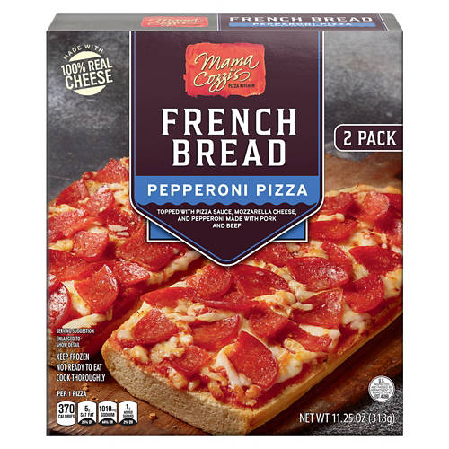 【pizza】 Mama Cozzi's Pizza Kitchen French Bread Pepperoni Pizza, 2 count
